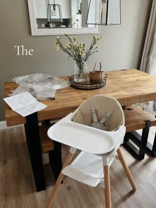 Introducing the Clair De Lune 6 in 1 High Chair- the versatile solution designed to adapt and support your child from infancy to early childhood. With six adaptable functions, this high chair is an in