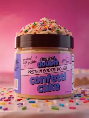 We have had EVERY SINGLE reason to give up… and somehow, we never have. Twisted Dough started as a dream to make a better protein dessert. I thought the dream was cookie dough. Now I realize cookie do