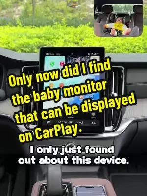 Only now did I find the baby monitor that can be displayed on CarPlay.#ottocast #carplay #babycare #babymonitor #tiktokshopspringglowup 