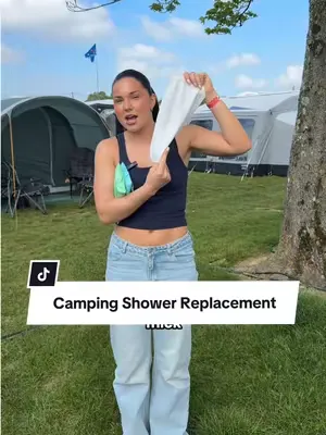 That's right! A whole shower... all from the comfort of your tent!🏕️  Heading Camping or off to a Festival this Summer? You need to grab some FreshWipes to take with you!  #ukfestival #campingessentia