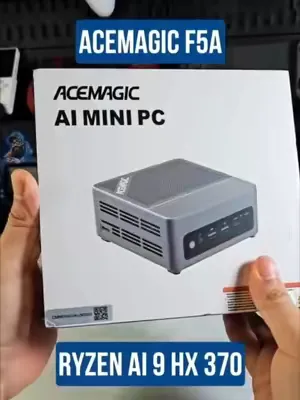 🤯 The ACEMAGIC F5A Mini PC with AMD Ryzen AI 9 HX 370 runs Resident Evil Requiem steadily... and it fits in the palm of your hand!🖥️ This already gives us very good possibilities today ✅️ ▶️ Thanks fo