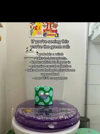 I just saged the bathroom btw #GreenRoll #WhoGivesACrap #ToiletPaper