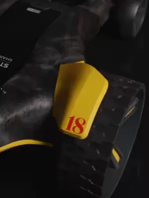 Inspired by one of the most recognisable colours in golf. Featuring No.18 detailing that honours the final hole, where history is written and champions are crowned. Championship Yellow.