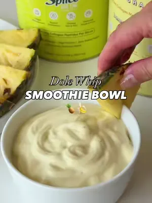 Tropical smoothie bowl, made a little better 🍍🍌✨ Blending our Streets Splice Glow Shake with Banana Glow Shake for a creamy, refreshing Dole Whip inspired bowl that’s perfect for breakfast or a quick 