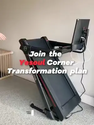 Turn any room into a gym — foldable treadmill makes it possible 🏡🔥 #FitnessLifestyle #Yesoul #FunCardio #Yesoulcorner 