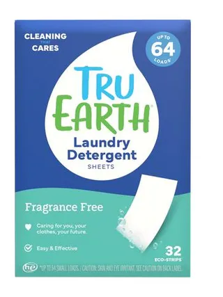 Still hauling heavy, smelly detergent jugs? Swap to Tru Earth fragrance‑free laundry strips.

• Hypoallergenic & dye‑free for sensitive skin
• No measuring, no mess—just toss in a strip
• Works in hot