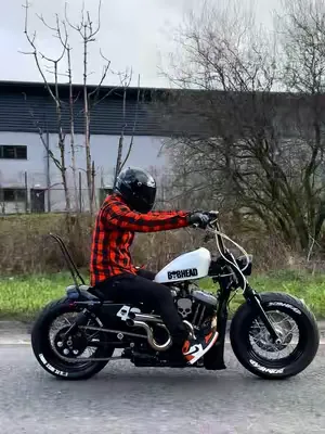 OG Sportster Ride 💀🔥🔥💀 #newdrop #harleydavidson #viral #sportster #trending 