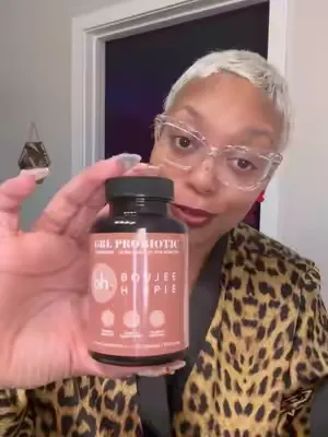 Periooood! Y’all heard what @vondunkthat said 😜 Your gut health can impact your 🐱 health!  Our GRL Probiotics are the perfect upgrade to your daily routine as a woman who takes feminine hygiene seriou