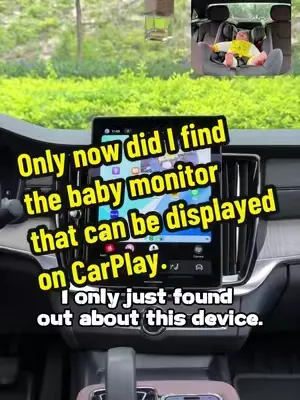 Only now did I find the baby monitor that can be displayed on CarPlay.#ottocast #carplay #babycare #babymonitor #tiktokshopspringglowup 