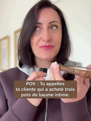 Elle a racheté notre baume intime 3 fois 🤎 J’ai appelé Lila pour comprendre et elle m’a expliqué à quel point notre baume intime apaise ses irritations, surtout après l’épilation. Ce sont vos retours 