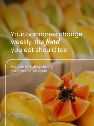 Swipe left to find out the best way to support your hormones throughout your cycle 💚