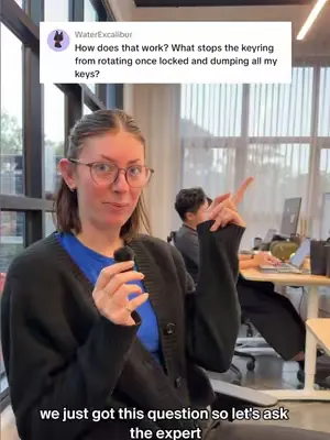 Kennyjie here to answer those design questions 🔑 #orbitkey #organization #keyorganizer #officelife 