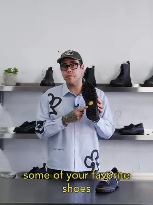 Why this symbol pops up on some of your favourite shoes 💛 #fashionhistory #footweardesign #vibram 