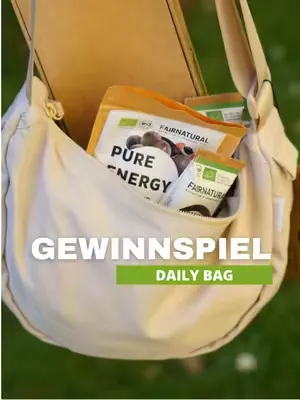 🎉 Gewinne dein Set für unterwegs! Sichere dir die Chance auf ein Bundle bestehend aus den Riegeln, Energyballs und dem Proteinpulver von Fairnatural sowie der Moonbag und der Flasche von Sons of Aloha