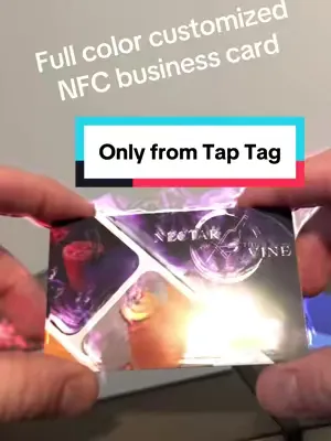 Full color customization. NFC tap technology. The possibilities are endless. #taptag #NFC #business #networking 