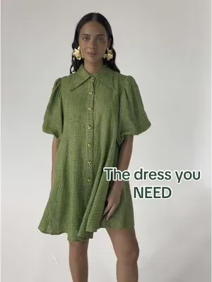 Our most requested recut ever is finally happening.  We couldn't ignore the 10000's of requests. Exclusive pre order opportunity for our Peyton Mini in Green Gingham. Arriving at the end of this month