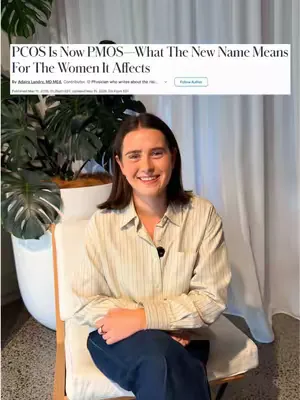Big news for anyone navigating PCOS. After a 14-year international consultation, experts are renaming it to Polyendocrine Metabolic Ovarian Syndrome (PMOS) - because this condition has always been so 