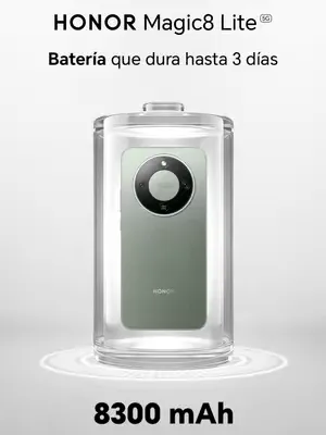 📱🔋 No importa lo ocupado que sea tu día, el HONOR Magic8 Lite tiene la batería para aguantar. Con hasta 3 días de duración, esta batería está hecha para resistir todas tus actividades sin necesidad de