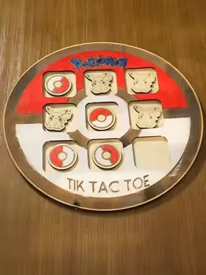 ⚡See the OLM H10 laser cut this custom Pokémon Tic-Tac-Toe board.#laserengraving #pokemon #lasercutting #custompokemon #pokemoncrafts #pikachu #ortur #laser