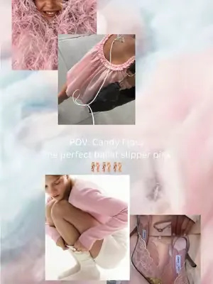 POV: Candy Floss The Ideal Ballet Slipper Pink 🩰🩷 Candy Floss is the ultimate semi-sheer pink shade. It’s feather-light, glossy and delicate. A natural looking colour that compliments any summer outfi