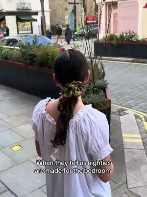 Not on our watch 🤍 #nightdress #springstyle #whitedress #belgravia #OOTD 