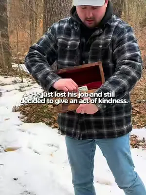 This is so special. The winner of the $10,000 found out he had been just steps away from the money the whole time. He had been searching for 30 minutes, not realizing it was hidden so close to where h