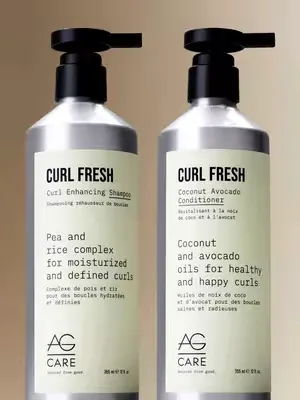 Our curl bestie @JUSTINE ✨ put our Curl Fresh Shampoo and Conditioner to the test, and her reaction (and those results!) speak for themselves. 😍