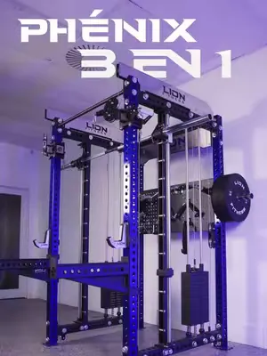 Découvrez la série Phénix de Lion Fitness, une entreprise canadienne 🦁🇨🇦 Une cage 3 en 1 haut de gamme : Smith machine intégrée 🏋️‍♂️ Poulies multiples ultra fluides ⚙️ Qualité de fabrication exceptio