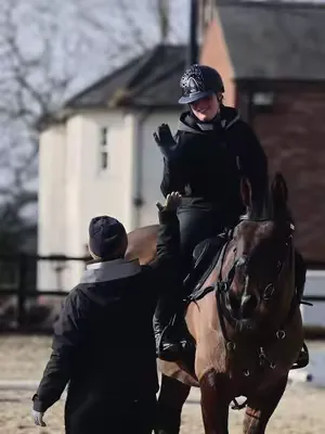 Matching in Reincoat Air! #reincoat #equestrianlife #fyp #equestriangirl #equestrian 