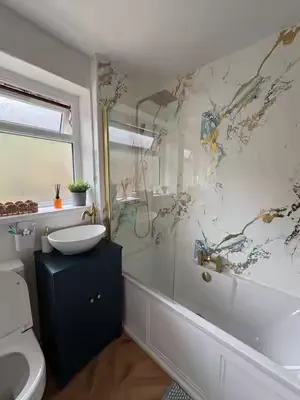 Transform your space, the Easy Panels way ✨ Modern style made simple. 👉🏻easypanels.co.uk #easypanels #showerpanels #bathroommakeover #bathroomrenovation #interiordesign 
