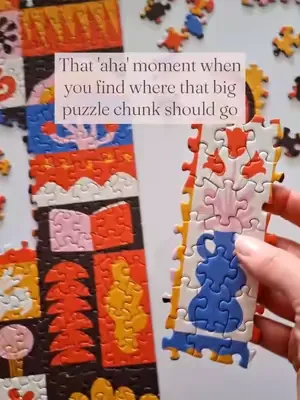 Soo satisfying when you move from the pile of pieces to the puzzle board ✨️💜 Share this with a Puzzle Nerd who understands! 🧩 #puzzle #jigsawpuzzle #cloudberriespuzzle #nerdyhobbies #puzzletok 