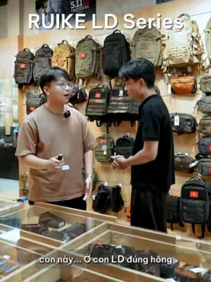 Nhân viên hướng nội + Khách hàng mắc nói + Sản phẩm ngon, tự nó bán nó. #chuyentactical #ruike #edc