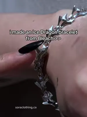 thoughts? 🐲for 24 hours only get 15% off when u cop from Cursed Metals drop!! #animestreetwear #streetwearfashion #bleach #bankai #animejewelry 