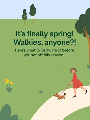 It’s officially the first day of spring and we are SO ready for it! 🌼 Heading off on a springtime walk to celebrate? Have a quick scroll through our list of springtime watch-outs first 👀 From wild mus