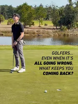 In a game that seems unfair most of the time, what keeps YOU coming back? #putting #golfer #golffail #golf #golftok 
