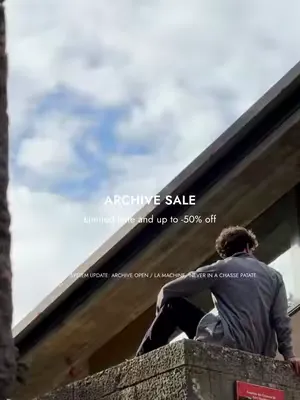 NOW LIVE - ARCHIVE SALE Discover exclusive past-season pieces that didn’t always meet the moment – maybe the wrong color, never the wrong quality. Premium craftsmanship, limited availability – once th