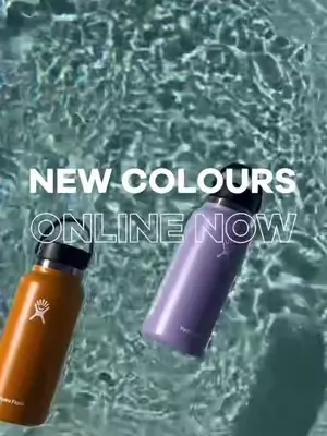 Say hello to our two new spring colours, Moonshadow & Fossil 🧡💜  Online now xx  #hydroflask #hydroflasknz #newcolours #newproduct 