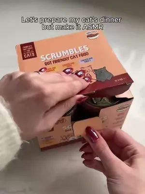 Gut health so good you can hear it 👂 🐈 remi.green_ #scrumbles #cat #asmr #catfood #catseating