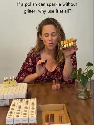 At the time, glitter was everywhere. It would've been easy to keep using it, but something about it never felt quite right to me. In 2018, we decided to remove glitter from our nail polish and began c