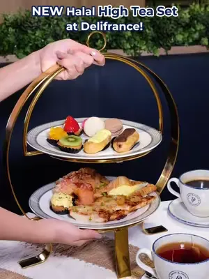 Afternoon cravings call for something a little more indulgent. Our NEW High Tea set is halal and the perfect excuse to catch up over pastries and tea 🍰🫖 For just $39.90, you'll enjoy: 🥪 Mini Sandwiche