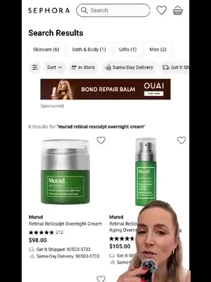 Get smoother, firmer skin overnight ✨ Your wrinkle reset starts NOW. Murad is ON SALE during the Sephora Savings Event (4/10–4/20). Don’t sleep on this!