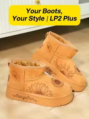 Your boots, your style 👢✨ Just use your LaserPecker LP2 Plus! 💖  Totally gift-worthy!   #LaserPecker #lp2plus #LaserEngraving #DIY #CustomGifts #MakerLife