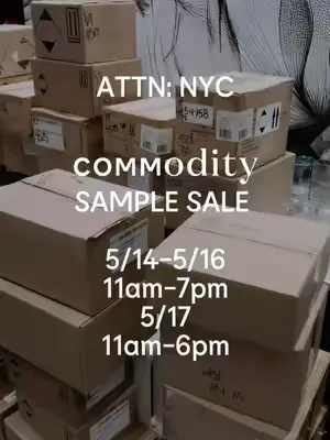 ATTN NYC: our first-ever sample sale is almost here ❗️ Enjoy 50% off select fragrances with imperfect packaging — same scent, same quality.  May 14–16: 11AM–7PM May 17: 11AM–6PM Not in NYC? Join Commo