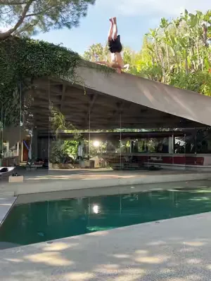 Our SS26 shot at the Goldstein Residence in Los Angeles, an iconic piece of architecture 