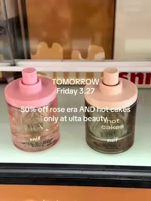 so good we had to run it back 💖 get 50% off rose era AND hot cakes tomorrow at @Ulta Beauty #fragrance 
