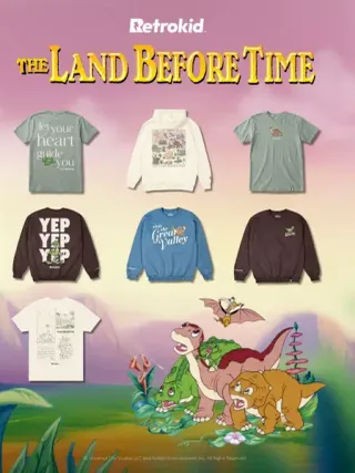 Welcome to the Great Valley! 🦕 Let your heart guide you. 🍃 The Land Before Time x Retrokid is now available! 💚 #landbeforetime 