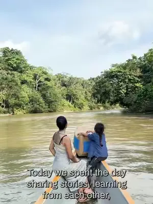 Literally period products in canoes to serve friends in the Amazon. There is NOTHING people with periods can’t do! Super proud to support their work ♥️🩸🌹