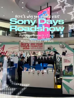 The Sony Days Roadshow is here! 🎉   Explore exclusive deals, hands-on demos, and the latest Sony products across entertainment, audio, camera, gaming, and creator gear.   ☕ New My Sony Rewards members