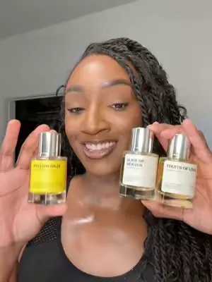 @beautybyartrice walks us through her favorite notes in Fruits of Love, Slice of Heaven, and Yellow Daze 💛 Which one is calling your name? #perfumetok #fragrancenotes #dossierperfumes