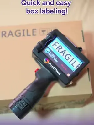 Goodbye stickers, hello instant printing! 🏷️🙌  #handheldprinter #portableprinter #customprinting #supportsmallbusiness #printanywhere #fyp #foryoupage 